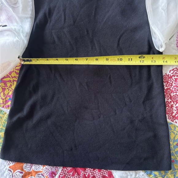 Anthropologie Maeve Silk Puff-Sleeve Sweater Top, M - Picture 12 of 16